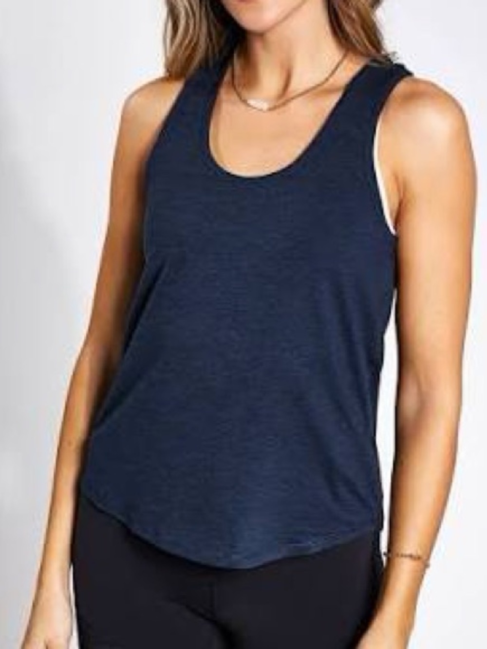 girlfriend collective Black High-Neck Tank Top
